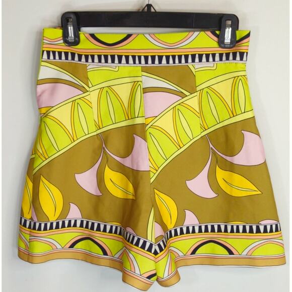 Zara Multicoloured Printed Shorts Women's Small High Waisted Colorful Spring - Picture 7 of 11